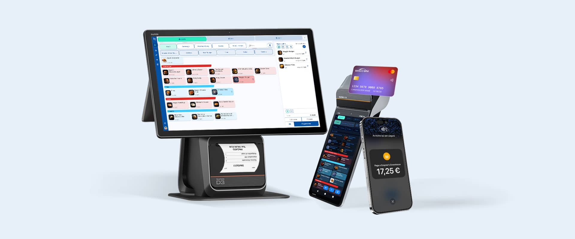 Software de gestión de Qromo con doble pantalla, con interfaz para el operador y pantalla de resumen del pedido para el cliente