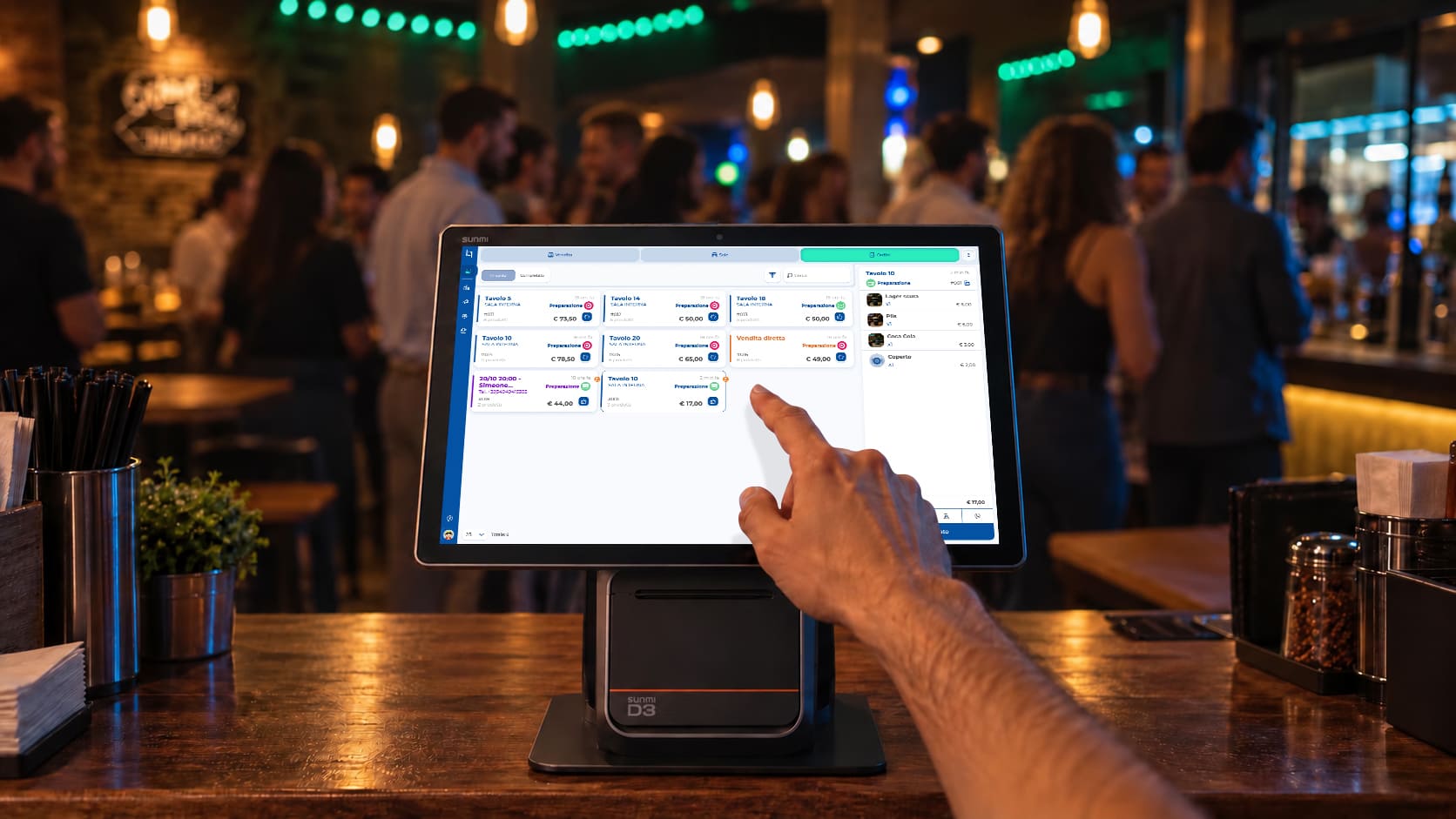 SaltaCassa order received in the Qromo management software