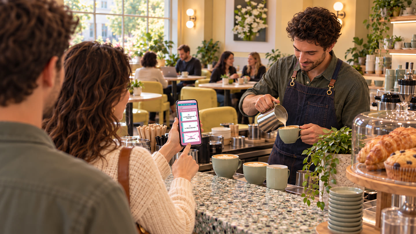 Ordering and paying by smartphone without going to the till with SaltaCassa